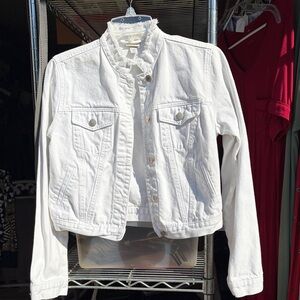 Women's White Denim Jacket